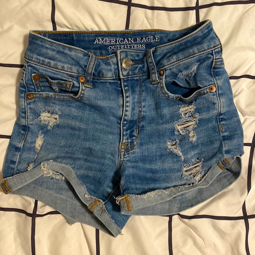 american eagle jean shorts